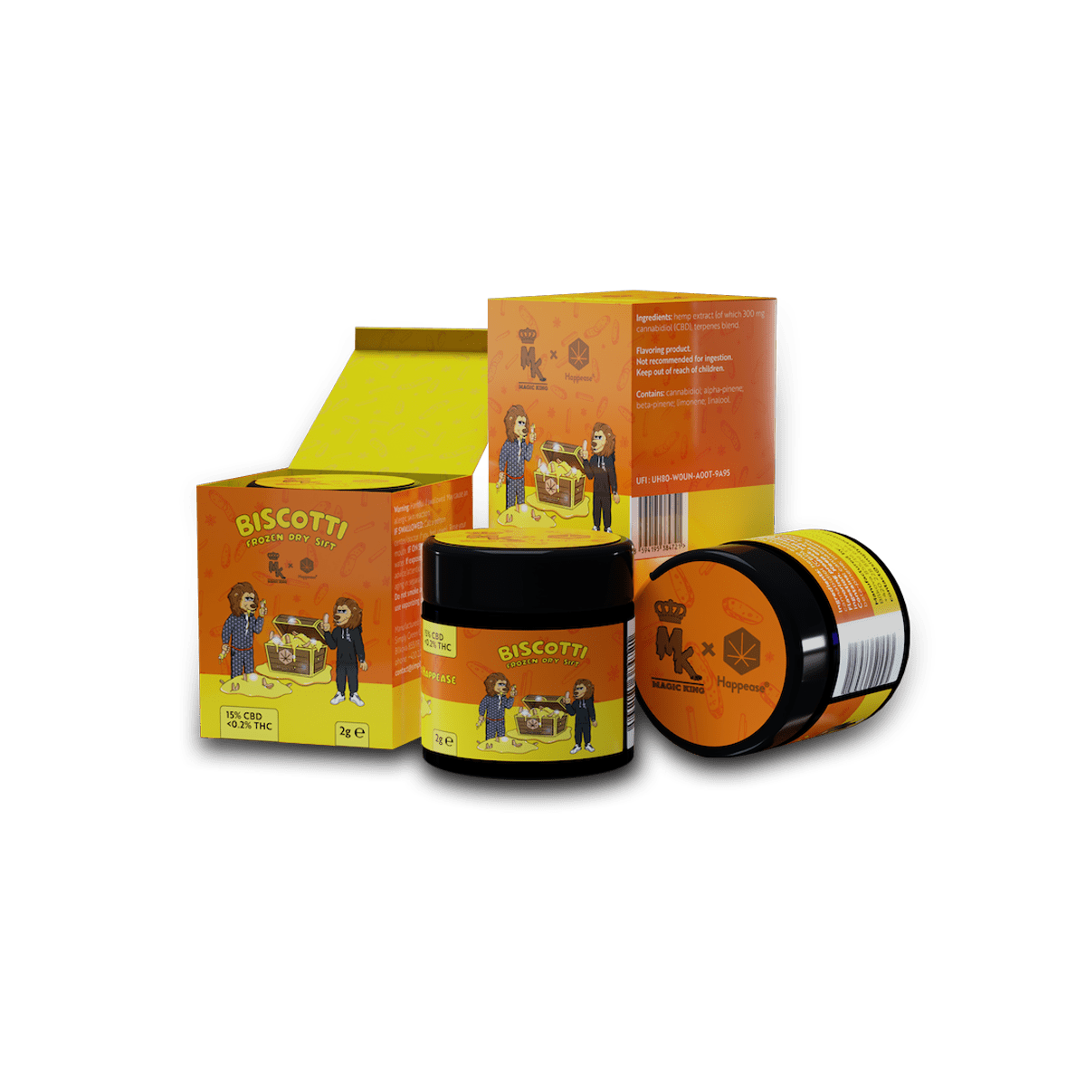 Magic King x Happease CBD Biscotti Dry Sift CBD - Image 1
